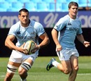 Pierre Spies and Morne Steyn look to attack during Springbok training