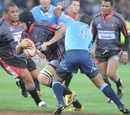 Corne Steenkamp takes on the Blue Bulls defence for the Pumas