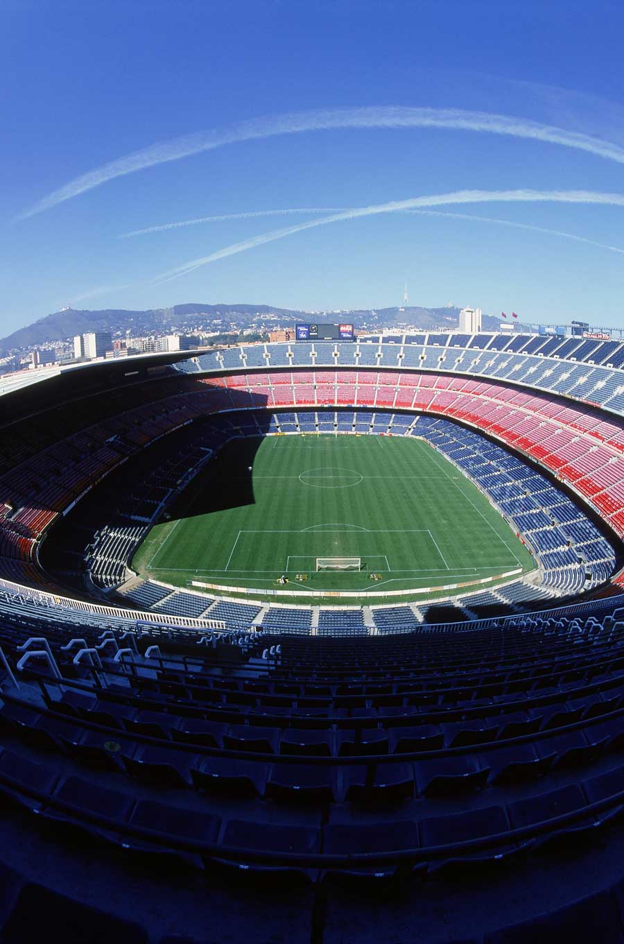 A general view of the Nou Camp stadium