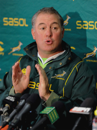 Gary Gold, the South Africa assistant coach, speaks to the media ahead of the Springboks' clash with Australia in the Tri-Nations, Shimla Park, Bloemfontein, South Africa, September 2, 2010