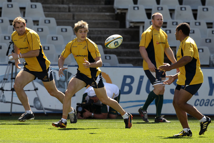 James O'Connor keeps his eye on the ball as Australia prepare to face South Africa