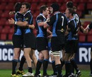 Glasgow's celebrate their win over Leinster
