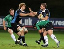 Glasgow Warriors' John Barclay is wrapped up in a tackle