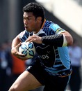 Cardiff Blues' Casey Laulala looks for an opening