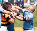 Tempers flare between Northland's Joel McKenty and Waikato's Toby Lynn 