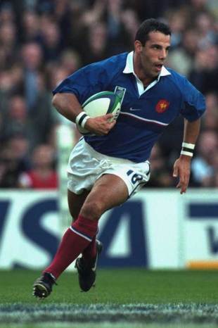 Christophe Lamaison scores for France against New Zealand, France v New Zealand, World Cup, Twickenham, October 31 1999