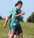 Sonny Bill Williams gives the thumbs up to training in the cold