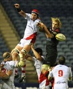 Ulster's Dan Tuohy wins a lineout