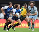 Benoit Paillaugue takes on the Bourgoin defence