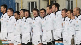 Russia line-up for their clash with the Jaguars, Russia v Argentina Jaguars, Slava Stadium, Moscow, Russia, October 23, 2010