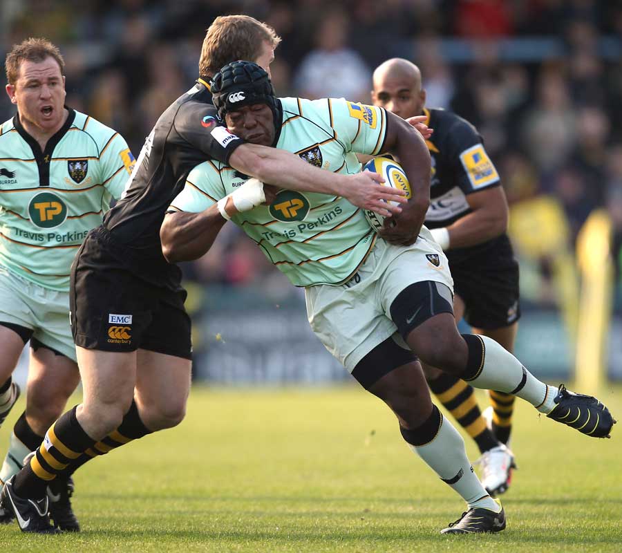 Tom Rees gets to grips with Brian Mujati 