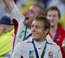Phil Vickery and Jonny Wilkinson celebrate winning the 2003 World Cup