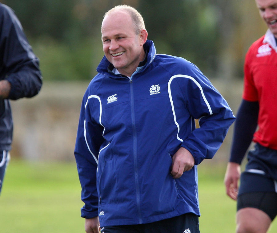 Scotland coach Andy Robinson finds reason to smile