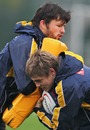 Australia's Adam Ashley-Cooper and James O'Connor pictured in training