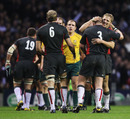 England captain Lewis Moody celebrates at full-time