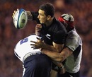 New Zealand's Sonny Bill Williams looks for support