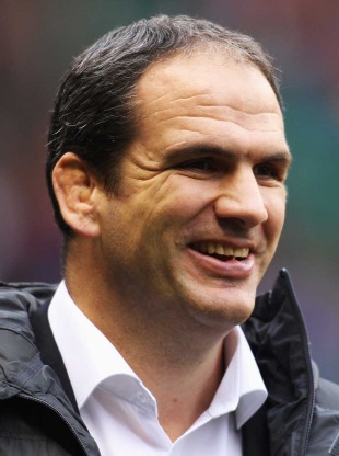 England manager Martin Johnson finds reason to smile ahead of his side's clash with the Wallabies, England v Australia, Twickenham, London, England, November 13, 2010