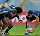 Australia's Nick Phipps prepares to feed the ball into a scrum