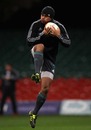 New Zealand wing Isaia Toeava claims a high ball