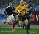 Drew Mitchell races clear to score for Australia