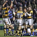 Wasps celebrate victory over Bath
