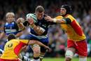 Bath's Peter Short is tackled