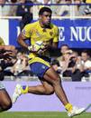 Clermont's winger Napolioni Nalaga runs with the ball