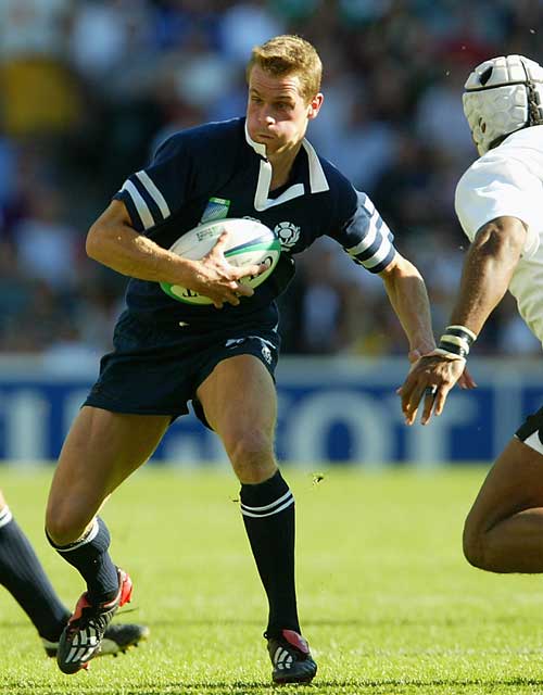 Chris Paterson takes on the Fiji defence