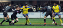 Clermont No.8 Sione Lauaki looks to off-load