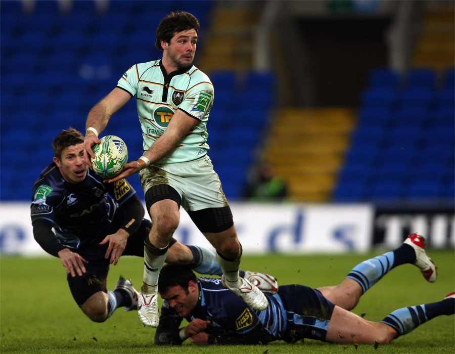 Saints' Ben Foden leaves Cardiff defenders in his wake, Cardiff v Northampton, Heineken Cup, Cardiff City Stadium, Cardiff, Wales, December 19, 2010