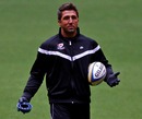 Saracens' Gavin Henson warms up for his return to top flight rugby