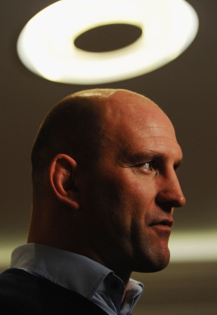 Lawrence Dallaglio explains Wasps' Anglo-Welsh trip to Abu Dhabi at a press conference, Twickenham, London, England, January 5, 2011