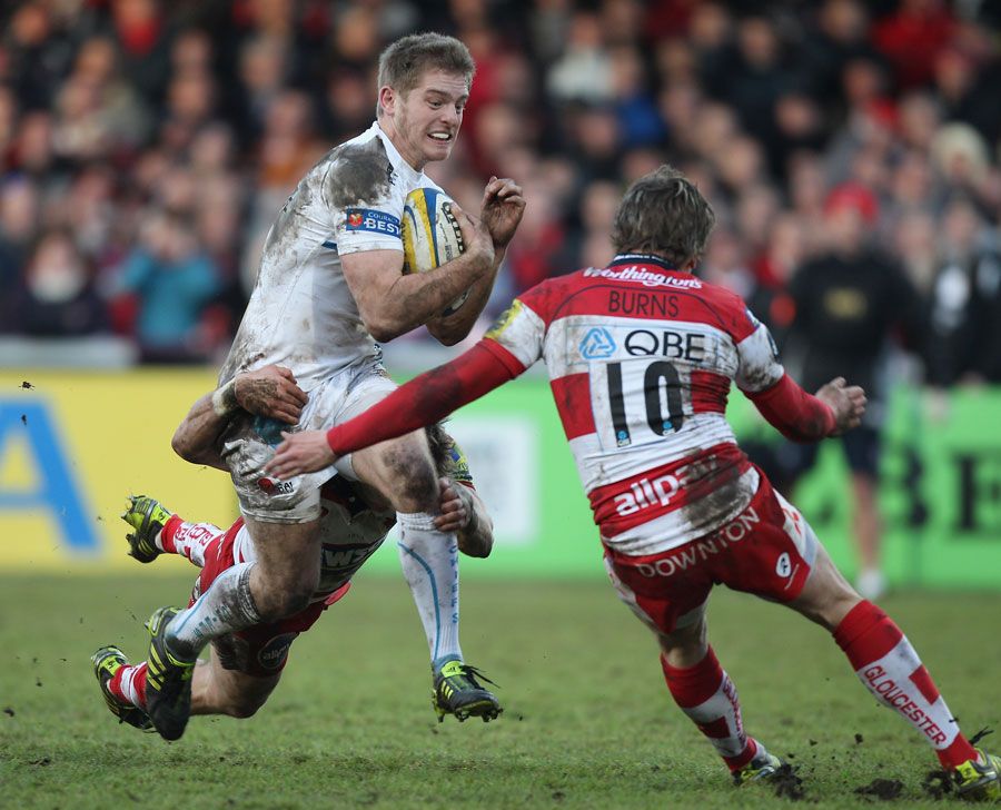 Exeter Chiefs fly-half Gareth Steenson is wrapped up