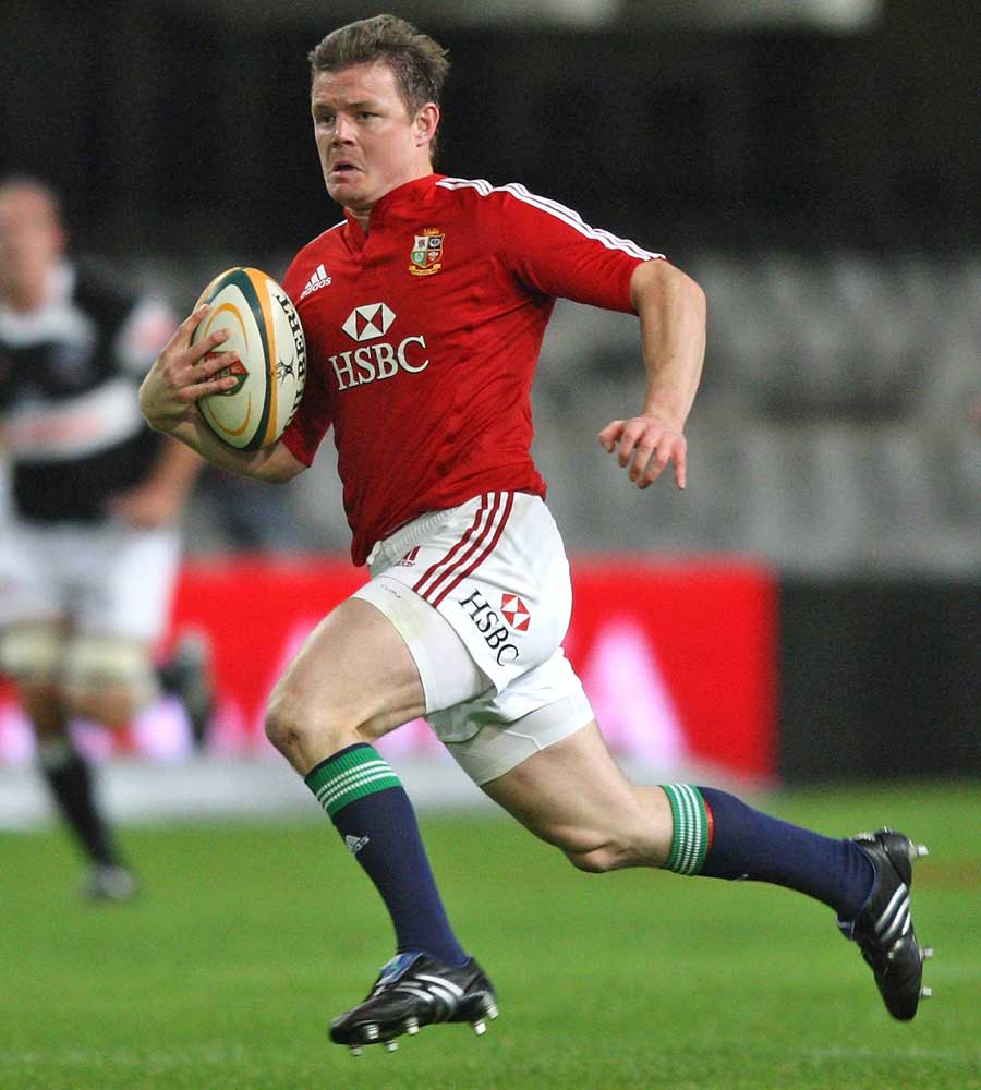 Lions centre Brian O'Driscoll exploits some space