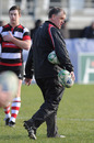 Ulster head coach Brian McLauglin looks on during his side's warm-up