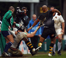 Wasps wing Tom Varndell is provoked into action against Toulouse