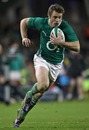 Ireland's Tommy Bowe on the burst