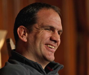 England manager Martin Johnson in relaxed mood, England media briefing, Pennyhill Park Hotel, Bagshot, England, January 31, 2011