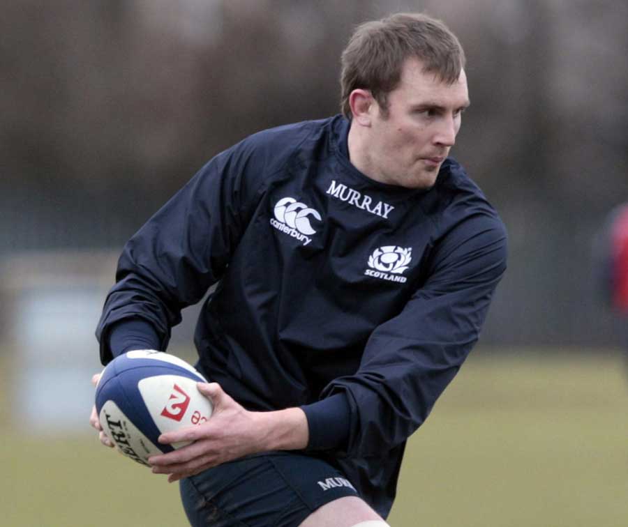 Scotland captain Alastair Kellock pictured during a training session