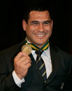Wallabies flanker George Smith with John Eales medal