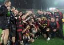 Canterbury celebrate following New Zealand Cup victory