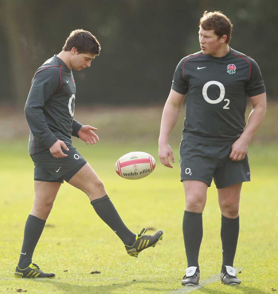 England's Ben Youngs and Dylan Hartley
