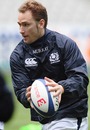 Scotland fly-half Dan Parks in action during training