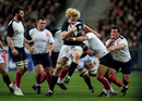 Richie Gray takes on the French defence