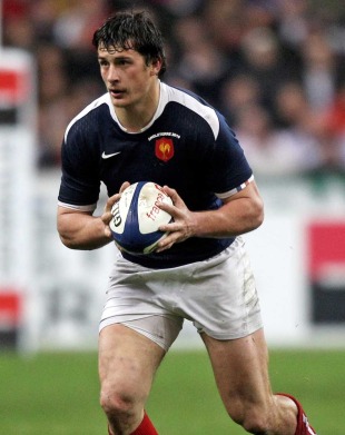 France's Yannick Jauzion looks for an opening, France v England, Six Nations, Stade de France, Paris, France, March 20, 2010