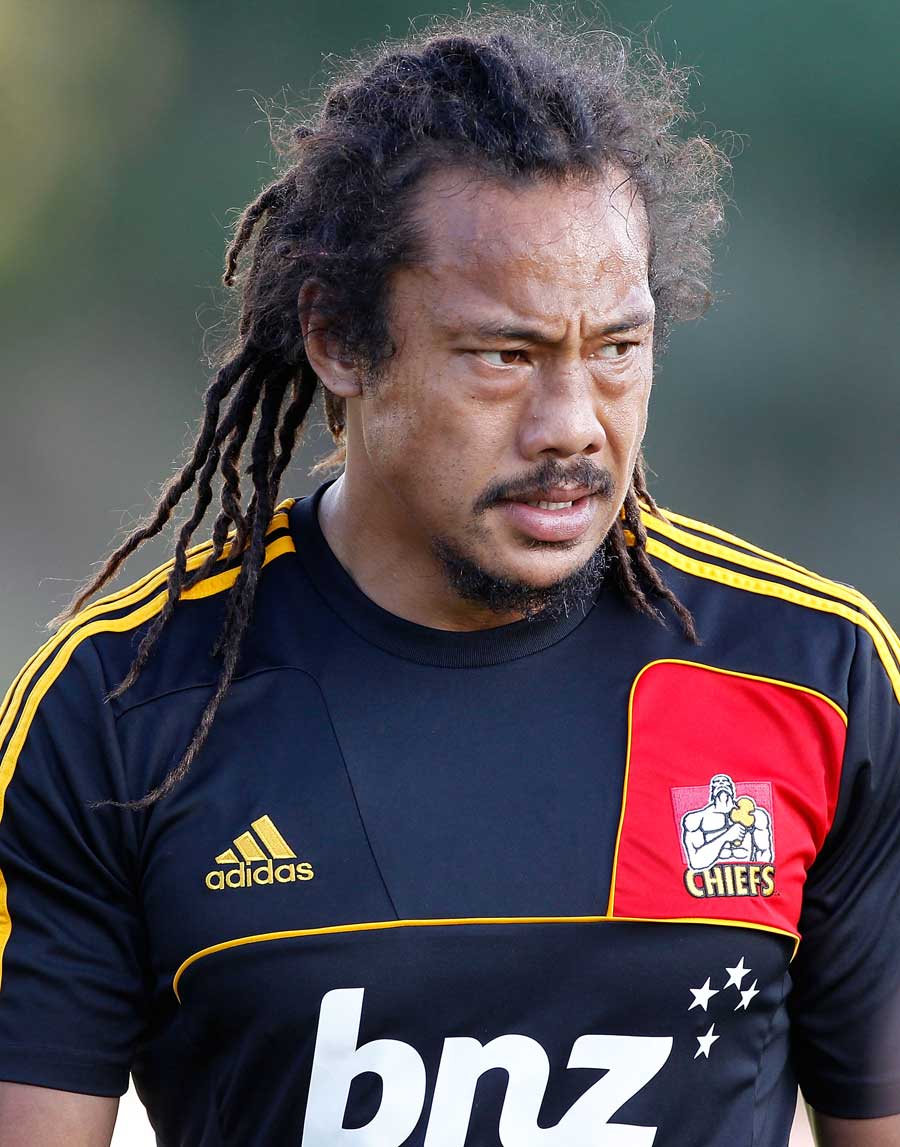 The Chiefs' Tana Umaga warms up for his side's clash with the Blues, Blues v Chiefs, Super Rugby warm-up, Growers Stadium, Auckland, New Zealand, February 11, 2011