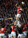 Alun-Wyn Jones claims a lineout for Wales