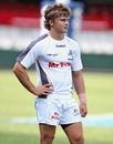 The Sharks' Patrick Lambie takes a break in training