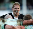 Bath's Lewis Moody shows the scars of battle
