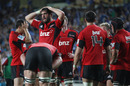 The Crusaders show their disappointment at defeat